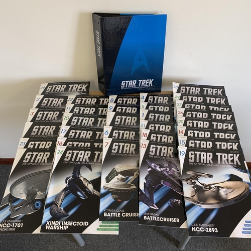 40 - Twenty seven boxed Eaglemoss Star Trek franchise craft plus a series of associated magazines