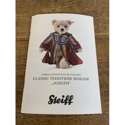 54 - A boxed musical Steiff teddy bear 'Joseph', limited edition No.00979/2008, with certificate and inst... 