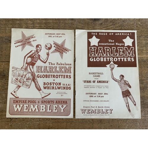 155 - Two 1950's Harlem Globetrotters Wembley appearance programmes plus four 1977-79 Benson & Hedges snoo... 