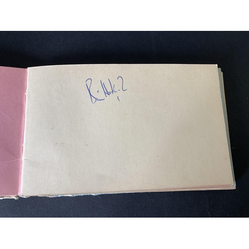 162 - A vintage autograph book, signatures appear to contain Sofia Loren, Norman Wisdom, Bob Hoskins?, Sea... 