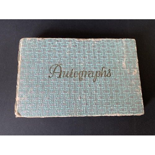 162 - A vintage autograph book, signatures appear to contain Sofia Loren, Norman Wisdom, Bob Hoskins?, Sea... 