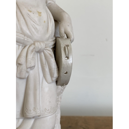 50 - An antique classical Parian figurine, nicely detailed, 13 1/2