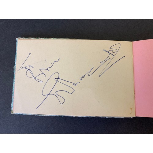 162 - A vintage autograph book, signatures appear to contain Sofia Loren, Norman Wisdom, Bob Hoskins?, Sea... 