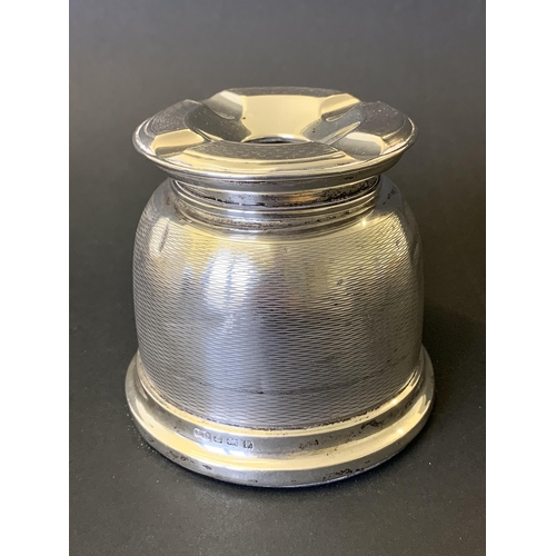 103 - A hallmarked silver two part ashtray marked 'No-Fume', Birmingham 1930, maker most likely William Su... 