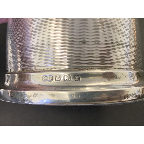 103 - A hallmarked silver two part ashtray marked 'No-Fume', Birmingham 1930, maker most likely William Su... 