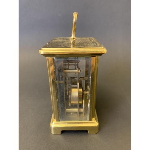 110 - A Bayard 8 day carriage clock, height 5 1/2