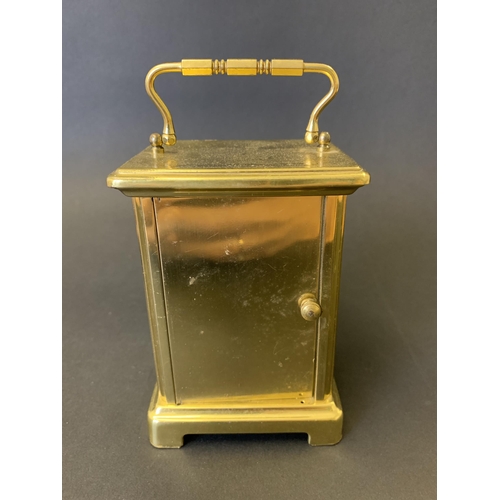 110 - A Bayard 8 day carriage clock, height 5 1/2