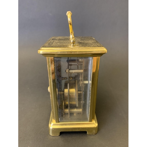 110 - A Bayard 8 day carriage clock, height 5 1/2