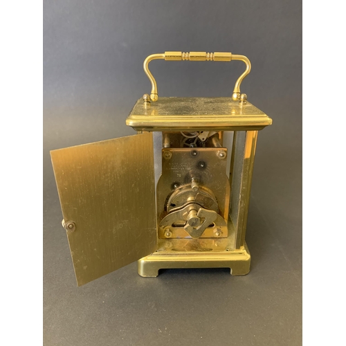 110 - A Bayard 8 day carriage clock, height 5 1/2