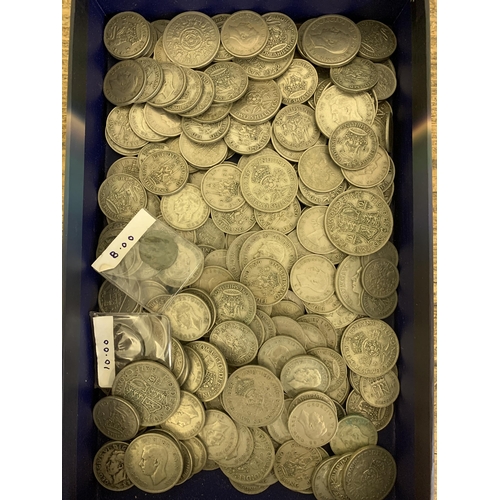 120 - A collection of George VI forward silver coinage