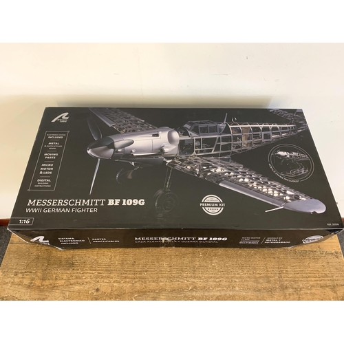 15 - A boxed Premium Kit 'Artesania Latina' Messerschmitt BF109G, metal model 1:16 scale, box complete