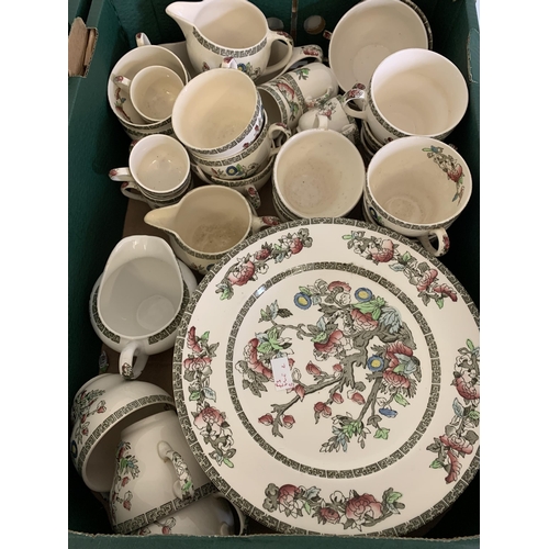 174 - An extensive collection over two boxes of vintage Indian Tree pattern dinner and tea wares, mainly b... 