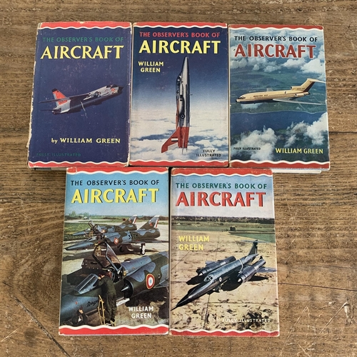 191 - Five Observer books on Aircraft, all with dust covers