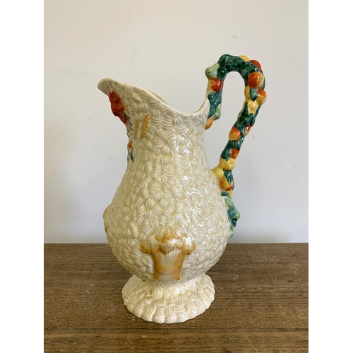 262 - A Clarice Cliff Celtic Harvest pattern good sized jug, 11 1/2