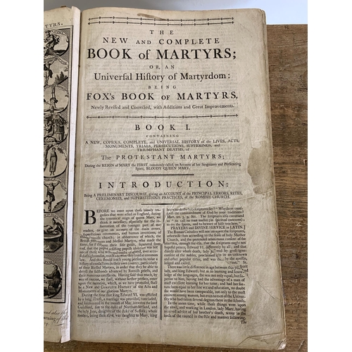 289 - Fox's Book of Martyrs: antique book 'The New and Complete Book of Martyrs; or, an Universal History ... 