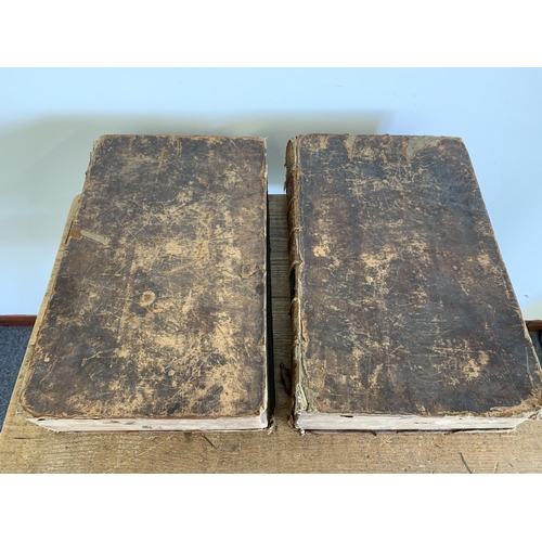 290 - A pair of antique books Volume 1 and 2 'Henry's Bible' Exposition of the Old and New Testament by Ma... 