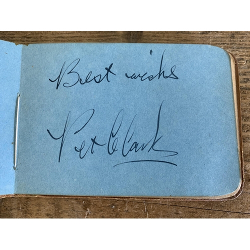 291 - A 1960 autograph book, signatures include Richard Attenborough, Herbert Lom, Googie Withers, Petula ... 