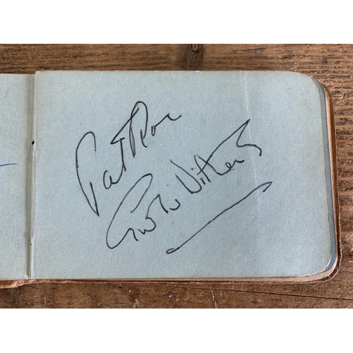 291 - A 1960 autograph book, signatures include Richard Attenborough, Herbert Lom, Googie Withers, Petula ... 