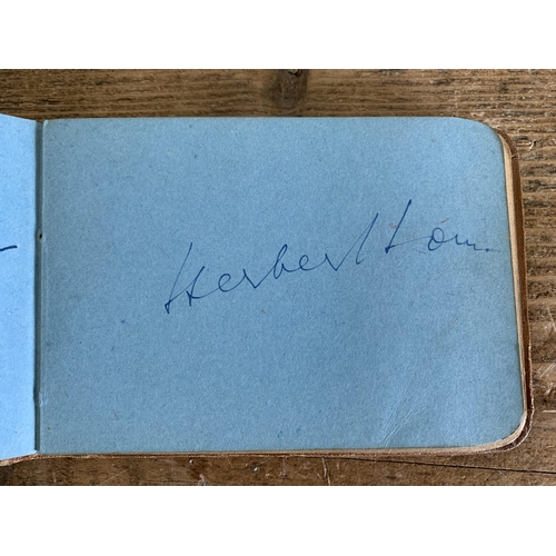 291 - A 1960 autograph book, signatures include Richard Attenborough, Herbert Lom, Googie Withers, Petula ... 