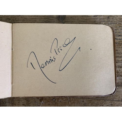 291 - A 1960 autograph book, signatures include Richard Attenborough, Herbert Lom, Googie Withers, Petula ... 