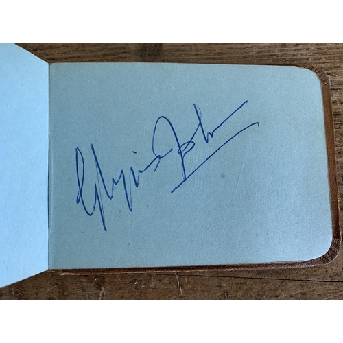 291 - A 1960 autograph book, signatures include Richard Attenborough, Herbert Lom, Googie Withers, Petula ... 