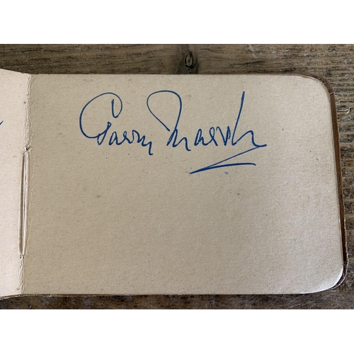 291 - A 1960 autograph book, signatures include Richard Attenborough, Herbert Lom, Googie Withers, Petula ... 