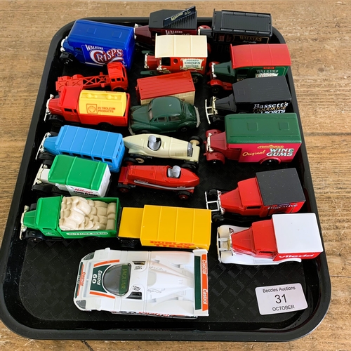 31 - Mixed maker die cast vehicles including Matchbox, Corgi and Lledo