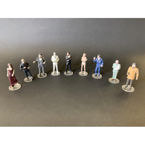 37 - Corgi Icon James Bond figures, nine in total including James Bond, tallest approx. 3 1/4