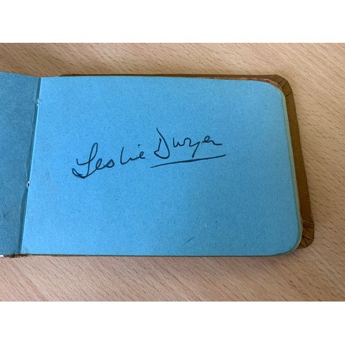 291 - A 1960 autograph book, signatures include Richard Attenborough, Herbert Lom, Googie Withers, Petula ... 