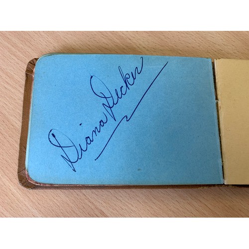 291 - A 1960 autograph book, signatures include Richard Attenborough, Herbert Lom, Googie Withers, Petula ... 