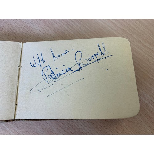 291 - A 1960 autograph book, signatures include Richard Attenborough, Herbert Lom, Googie Withers, Petula ... 