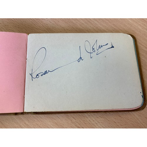 291 - A 1960 autograph book, signatures include Richard Attenborough, Herbert Lom, Googie Withers, Petula ... 