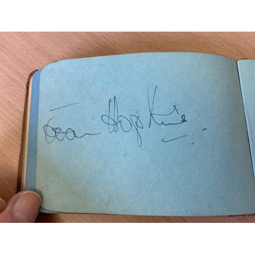 291 - A 1960 autograph book, signatures include Richard Attenborough, Herbert Lom, Googie Withers, Petula ... 