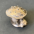 A 925 sterling miniature silver toadstool with lid, 1