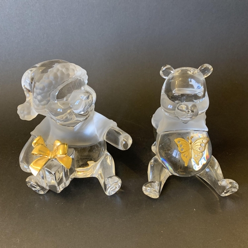 191 - Five vintage Lennox Crystal animal themed figurines including two Disney issues owl and bear, all wi... 