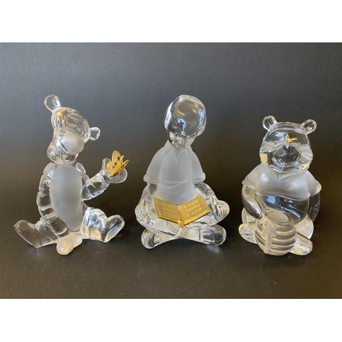 192 - Six vintage Lennox Crystal Disney figurines, all with gilded embellishments and three with certifica... 