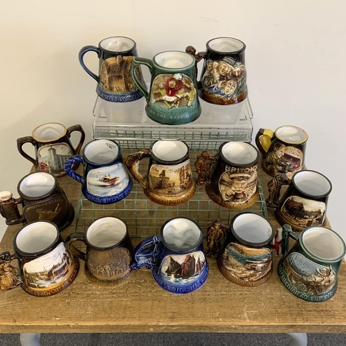 200 - Fifteen limited edition unboxed Great Yarmouth pottery mugs including Fishermans Hospital Charity 10... 