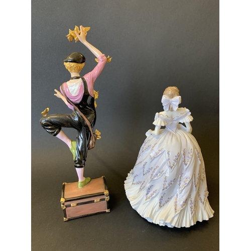 203 - Royal Worcester figurine 'The Last Waltz', limited edition 2,898/12,500, 8 1/2