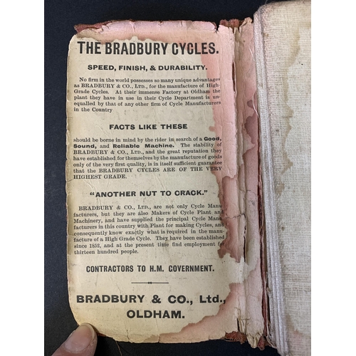 52 - A late Victorian/early 20th Century linen backed Bacon's New Cycling Road Map of Bedford and Distric... 