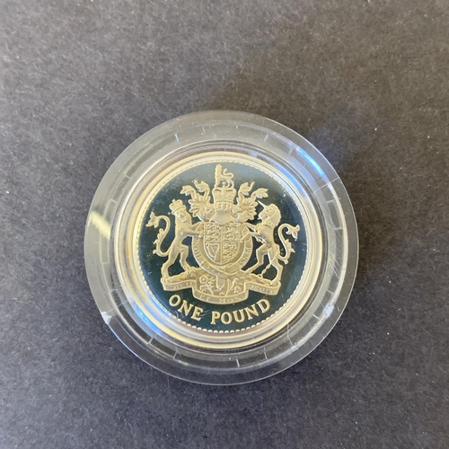 197 - A cased 1983 silver proof £1 coin