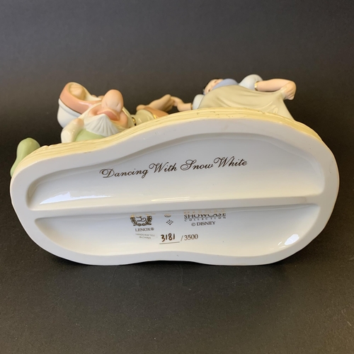 210 - A Lenox Disney fine ivory china 'Dancing with Snow White' figurine, limited edition 3181/3500', 6 3/... 