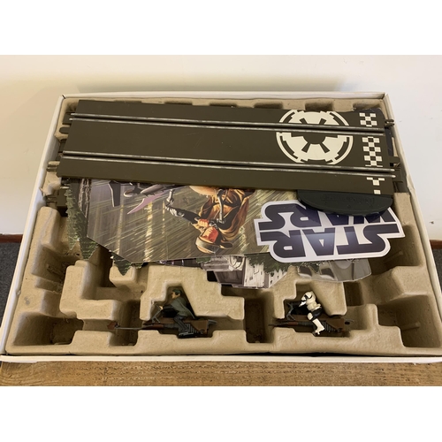 227 - Star Wars Scalextric Start Battle of Endor, 1:32 Scale Slot System (playworn condition, not complete... 