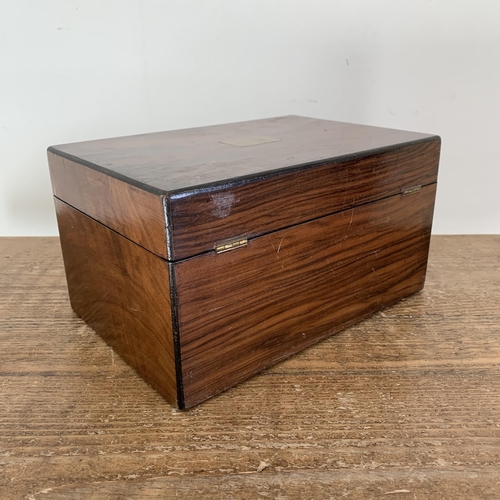 296 - A vintage wooden jewellery box, 9