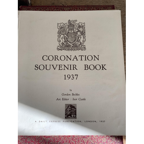 302 - Two vintage Royal books, Silver Jubilee Record Number 1910-1935 and Coronation souvenir book 1937 pl... 