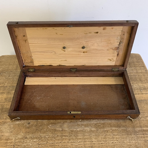 316 - A vintage pistol style box, 17