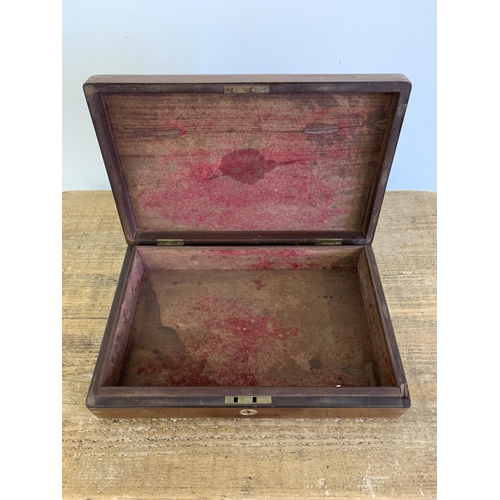 317 - A vintage pistol box, 13 1/2