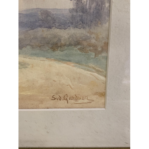 346 - Sidney Valentine Gardner (1869-1957), Nottingham artist, a pair of framed and glazed watercolours of... 