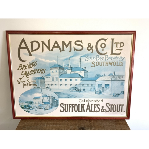 427 - An Adnams & Co print celebrating Suffolk ales and stout, 30