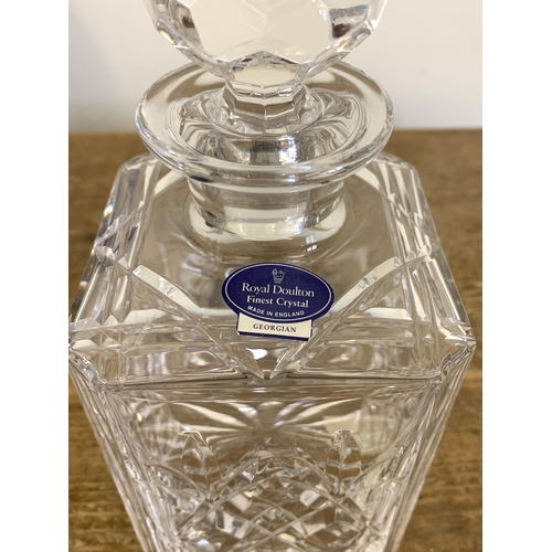 8 - A boxed Royal Doulton 'Finest Crystal' whisky decanter