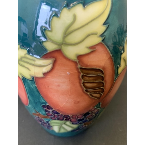 84 - Moorcroft 'Peach and Raspberry' pattern vase, approx. 5 1/4